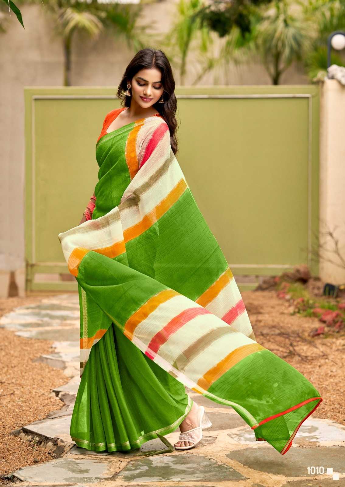 YNF Wholesale Chiffon Printed Sarees  | Surat Manufacturer