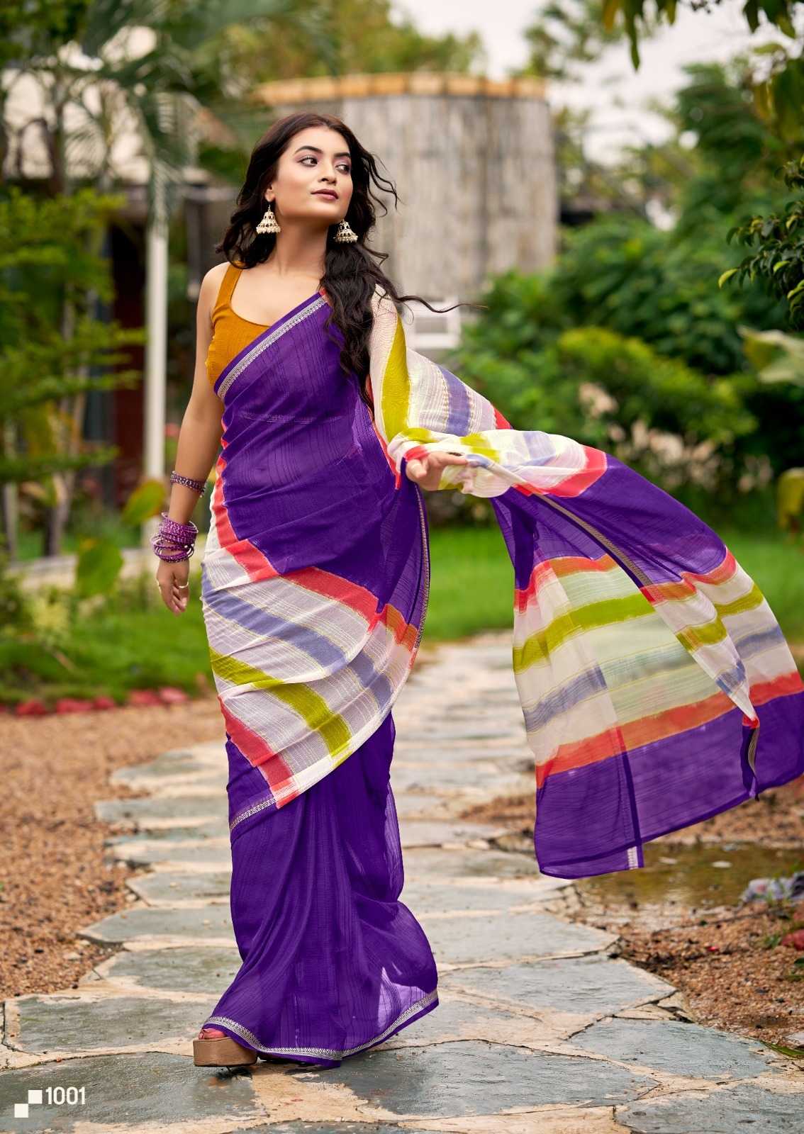YNF Wholesale Chiffon Printed Sarees KESH514 Vishala | Surat Manufacturer