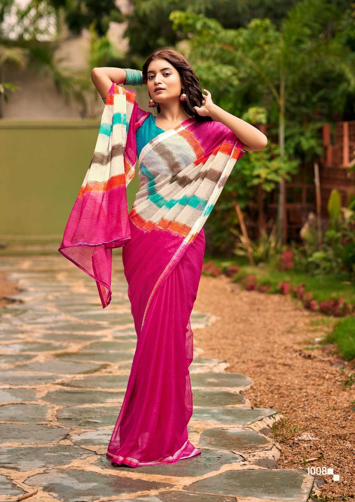 YNF Wholesale Chiffon Printed Sarees KESH514 Vishala | Surat Manufacturer