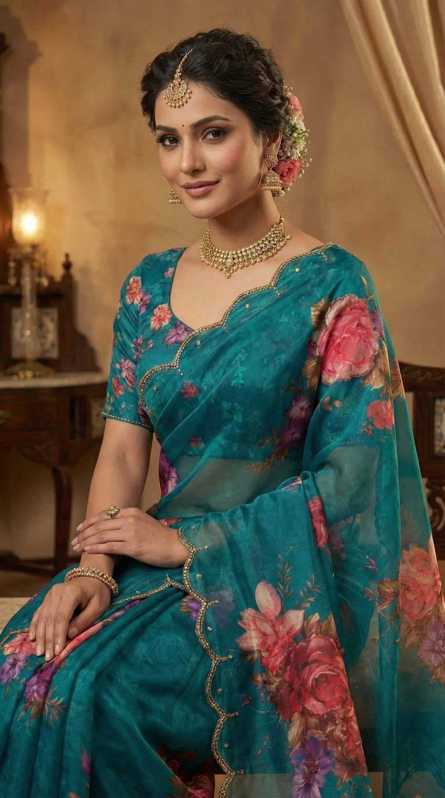 YNF Wholesale Georgette Printed Sarees KESH518 4457 | Surat Manufacturer
