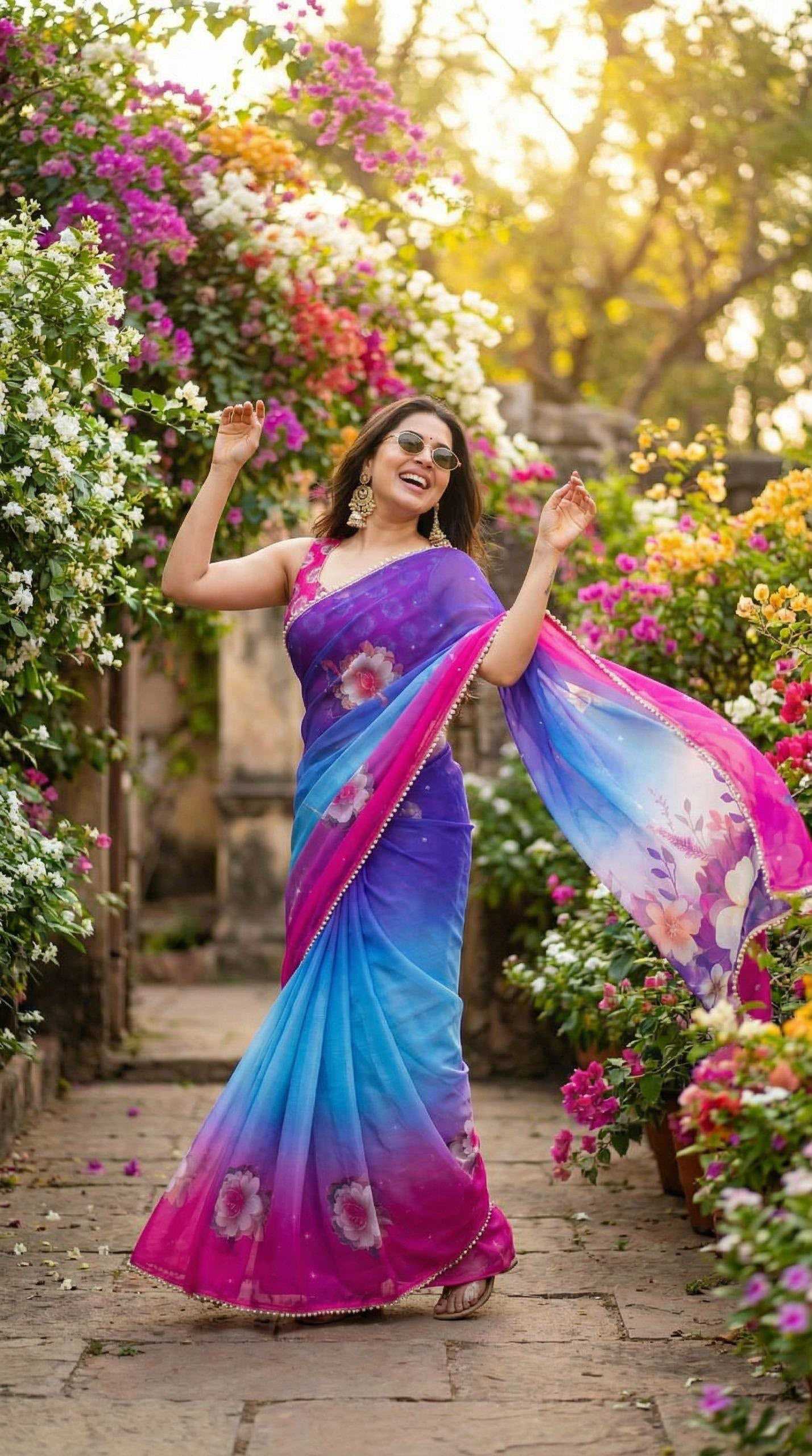YNF Wholesale Georgette Printed Sarees KESH518 4463 | Surat Manufacturer