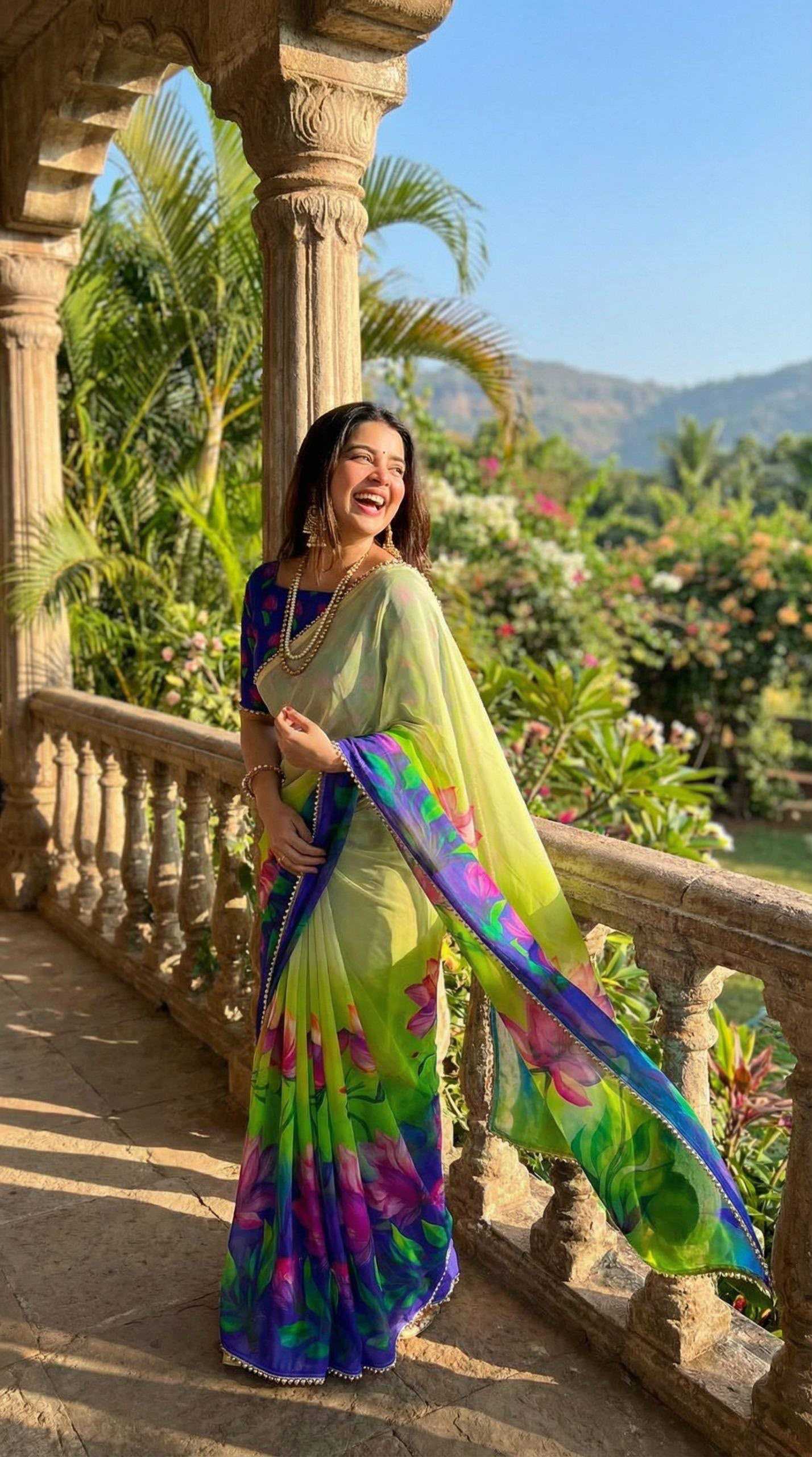 YNF Wholesale Georgette Printed Sarees KESH518 4463 | Surat Manufacturer