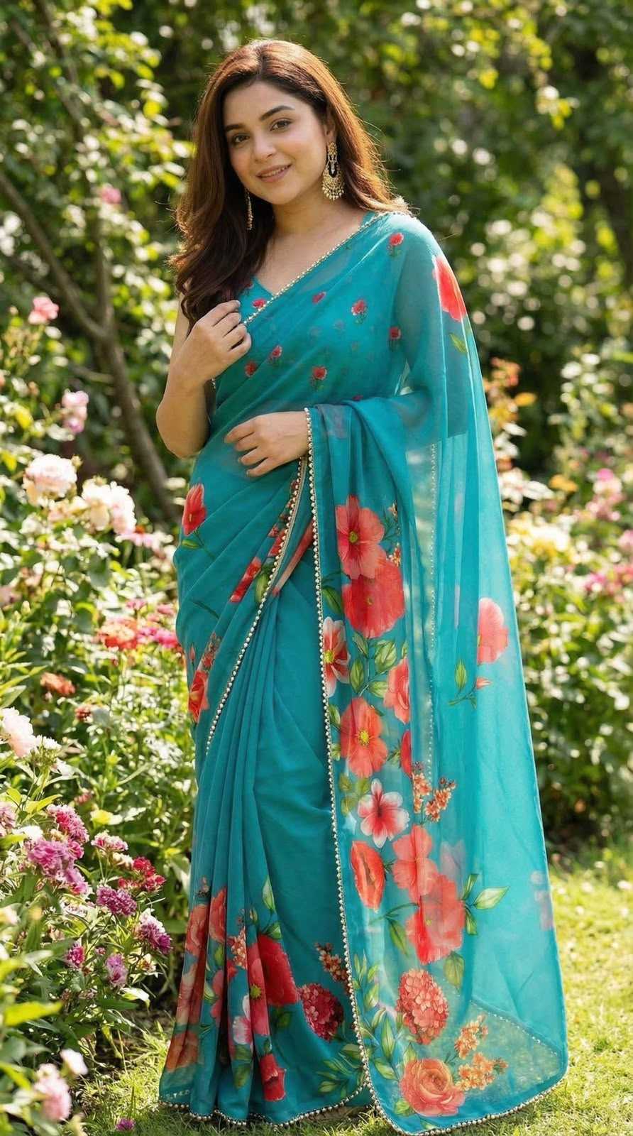 YNF Wholesale Georgette Designer Sarees KESH518 4472 | Surat Manufacturer