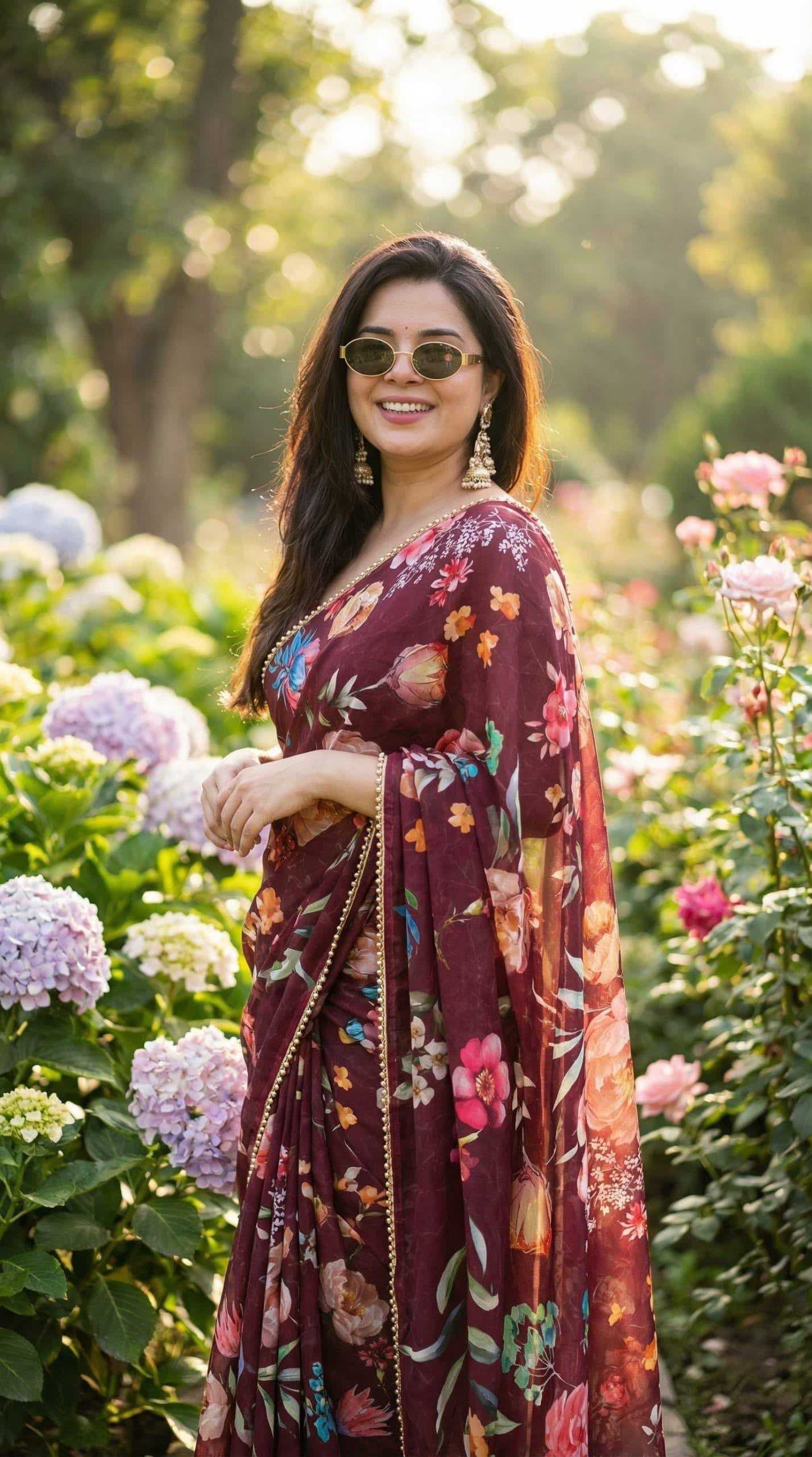 YNF Wholesale Georgette Printed Sarees KESH518 4477 | Surat Manufacturer