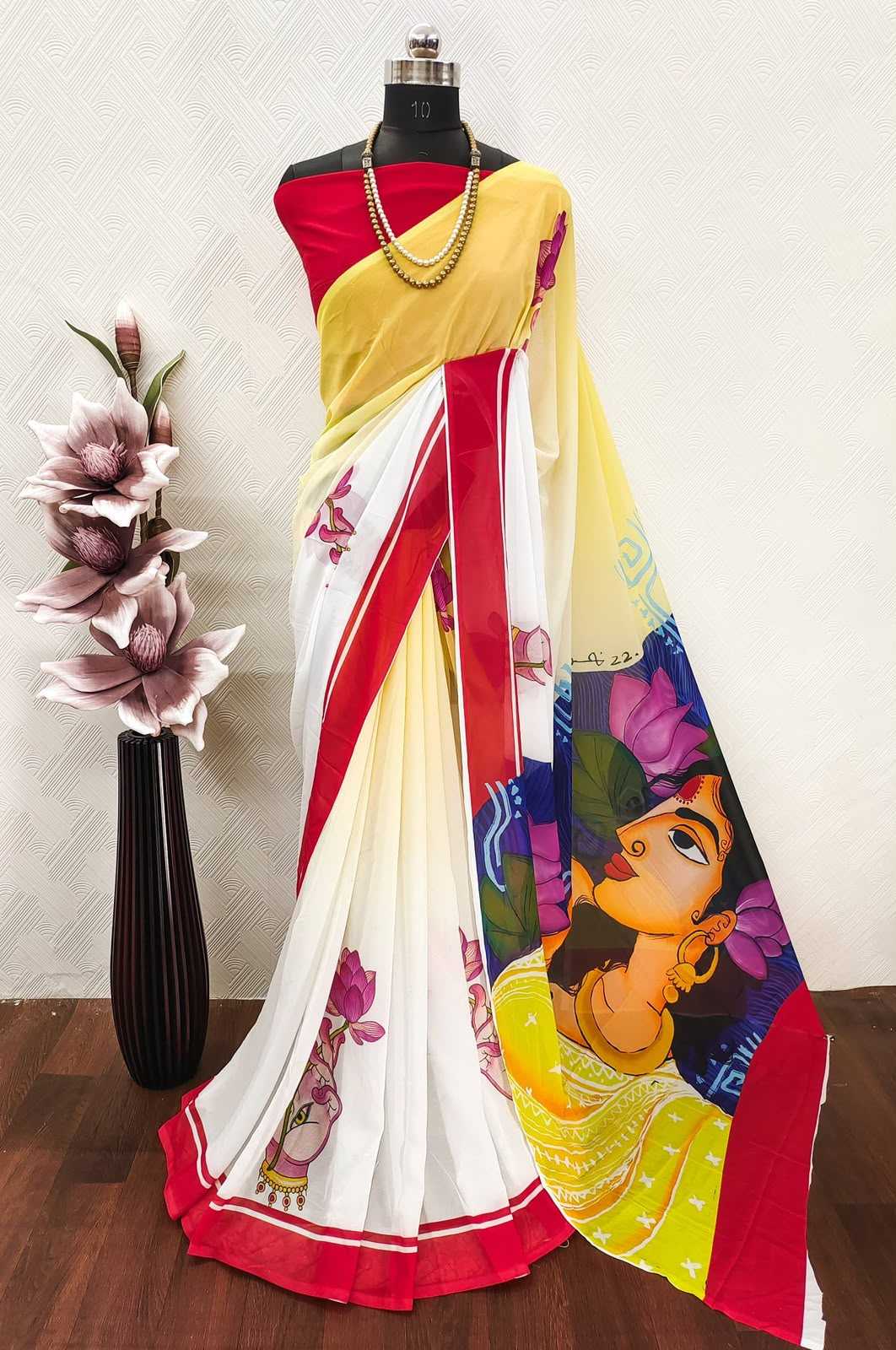 YNF Wholesale Georgette Printed Sarees KESH518 VK4411 | Surat Manufacturer