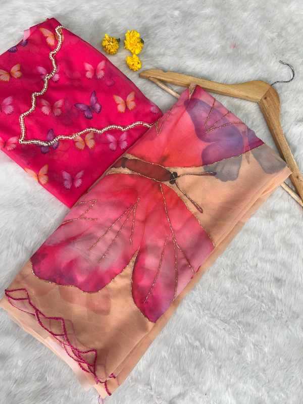YNF Wholesale Georgette Fancy Sarees KESH518 VK4428 | Surat Manufacturer