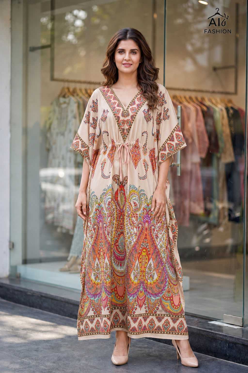 YNF Wholesale Crepe Kaftans KESH521 7 | Surat Manufacturer
