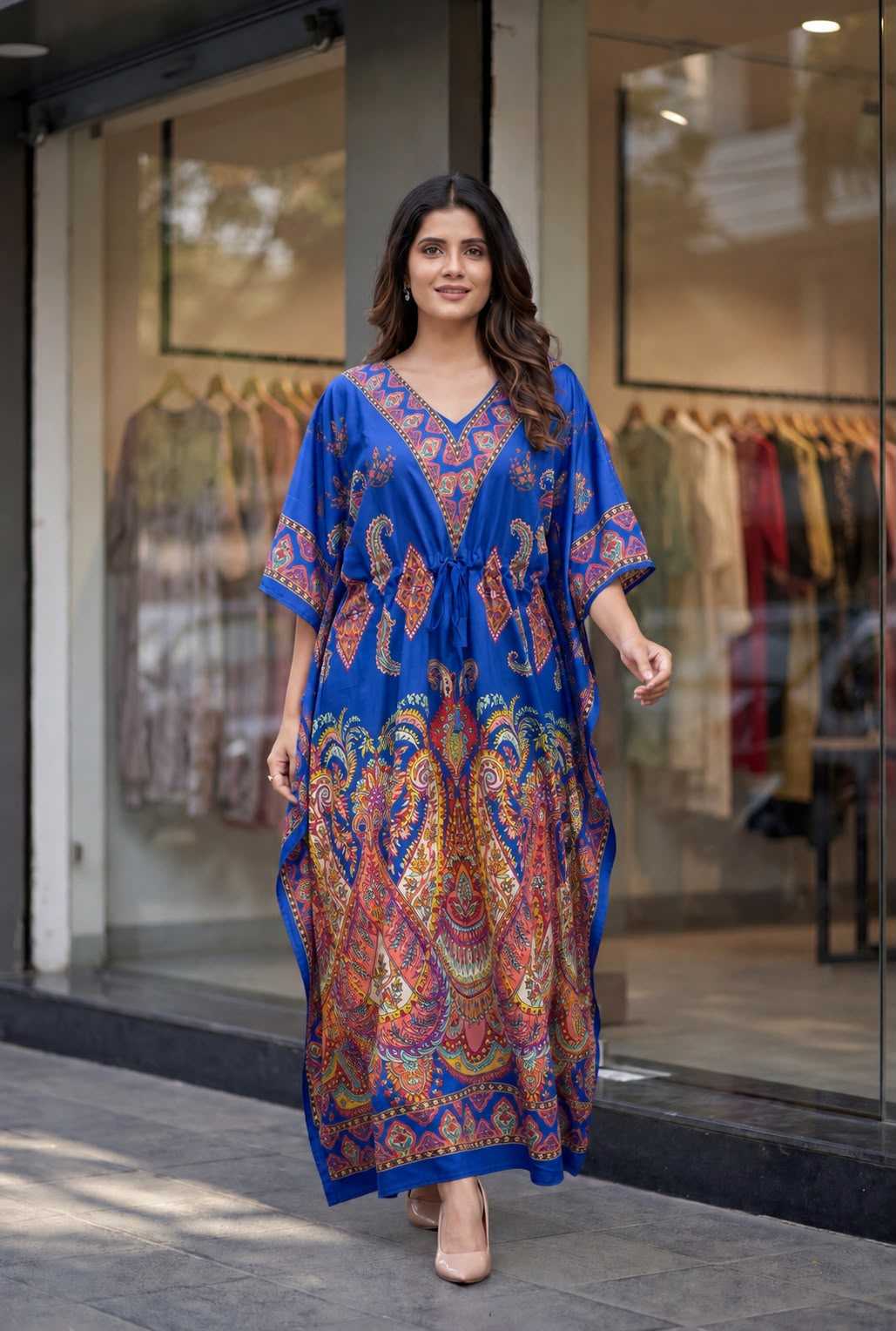 YNF Wholesale Crepe Kaftans KESH521 7 | Surat Manufacturer