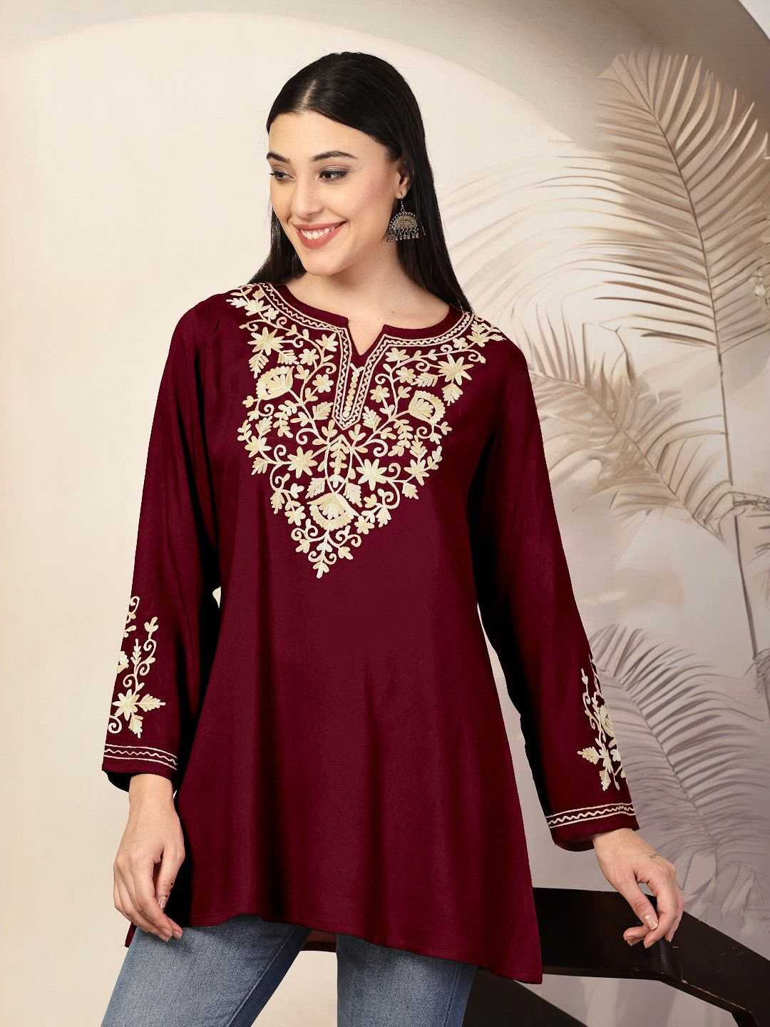 YNF Wholesale Heavy Rayon Short Kurtis KESH521 Adaa | Surat Manufacturer