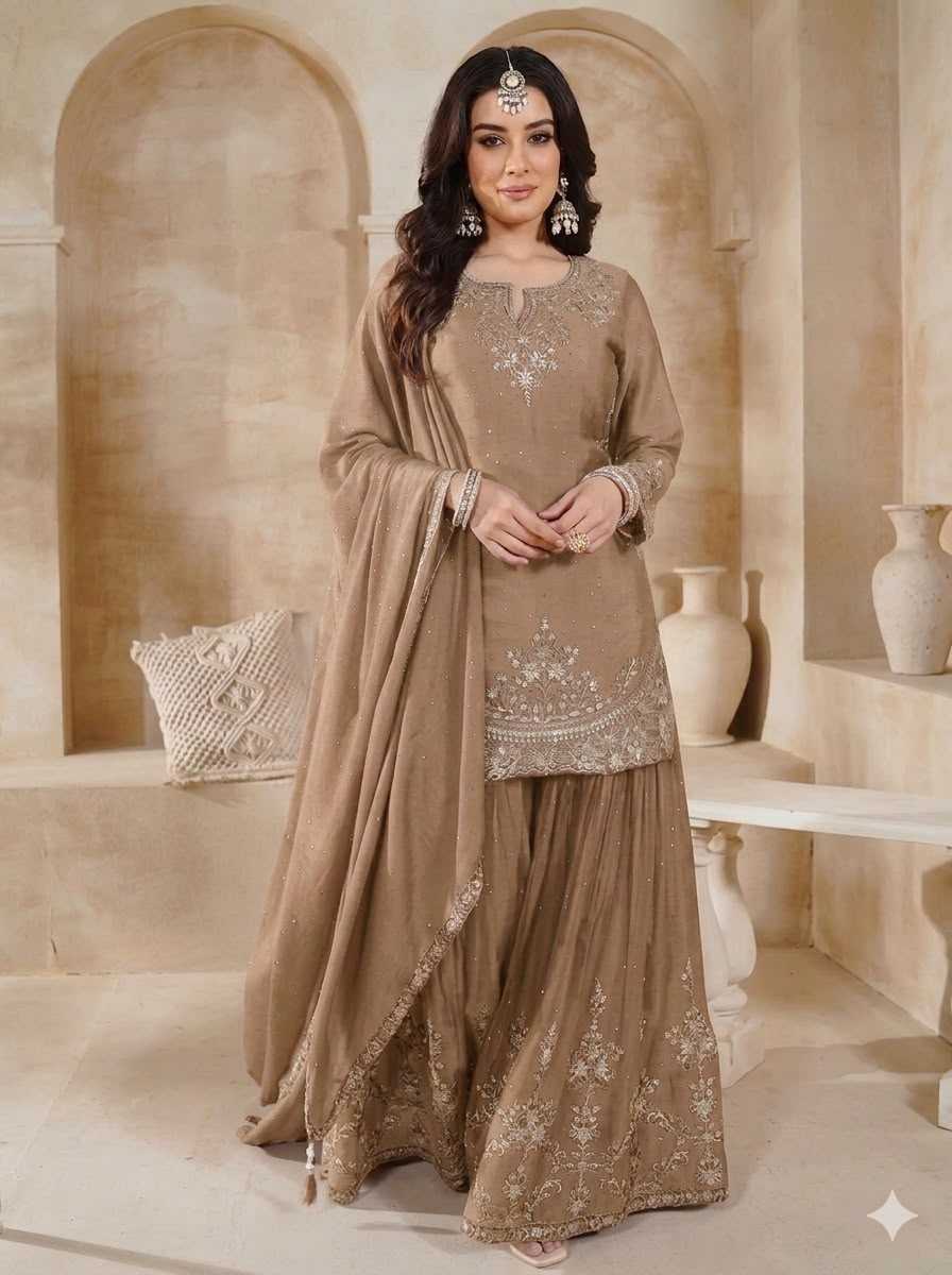 YNF Wholesale Chinon Silk Embroidery Suits  | Surat Manufacturer