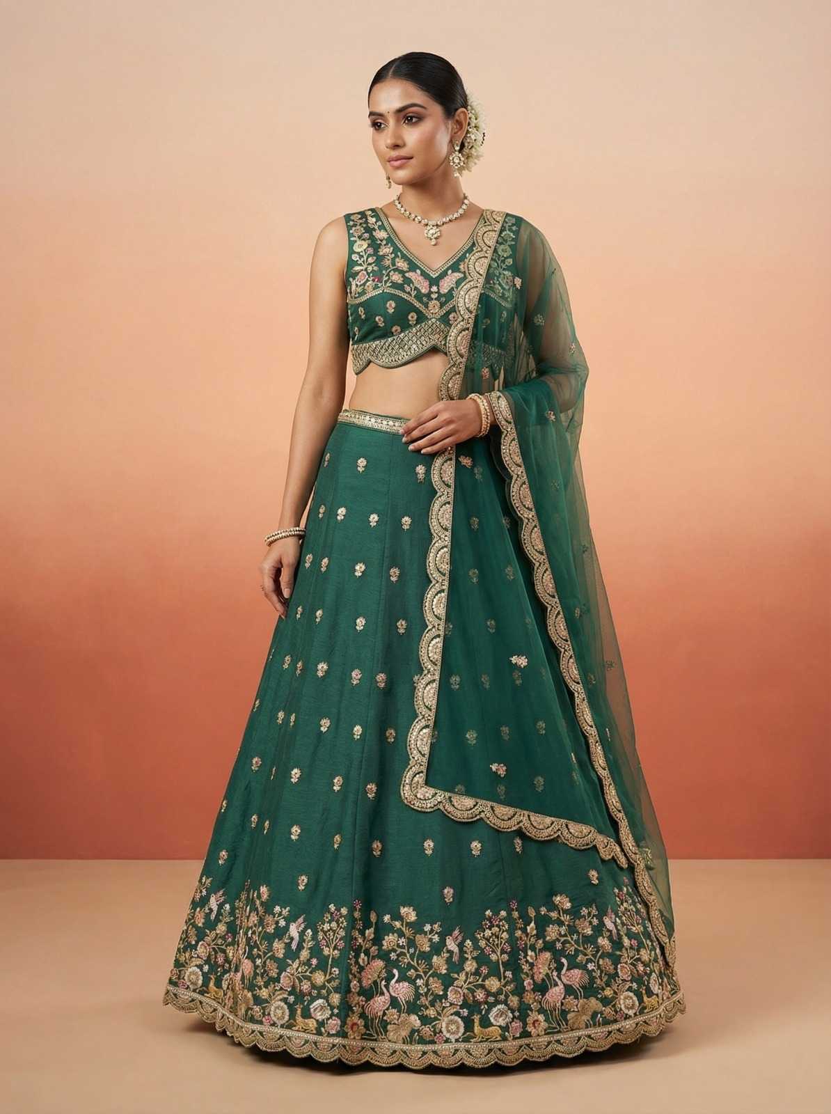 YNF Wholesale Chinon Silk Silk Lehenga  | Surat Manufacturer