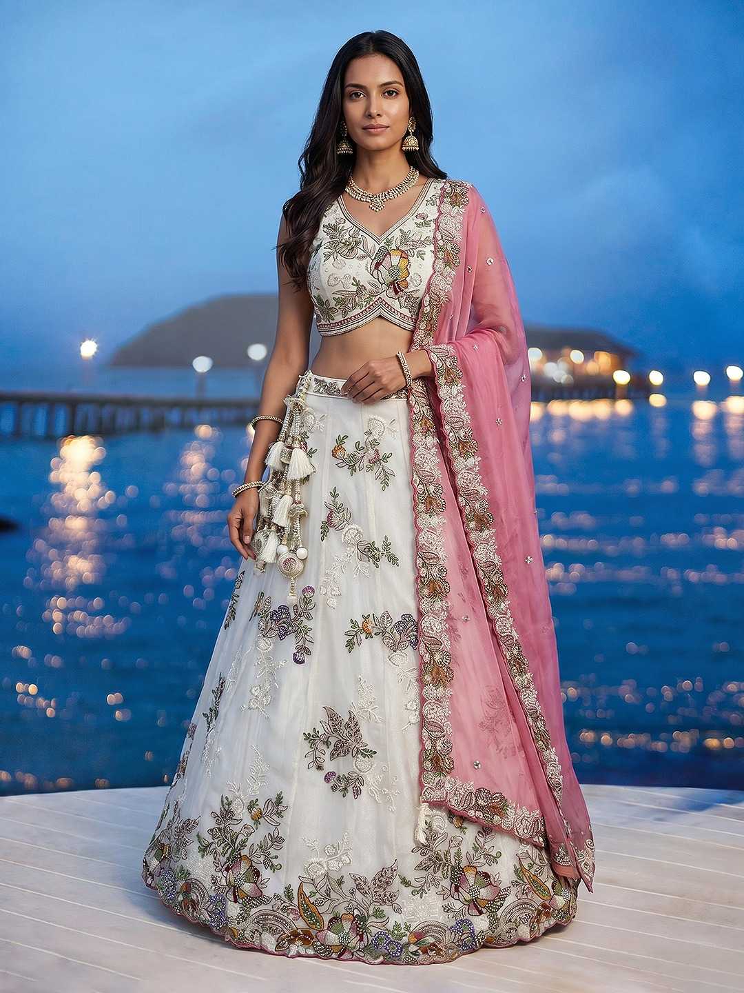 YNF Wholesale Tissue Wedding Lehenga  | Surat Manufacturer