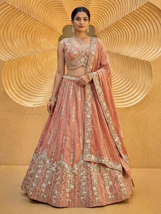 YNF Wholesale Chiffon Embroidered Lehenga  | Surat Manufacturer