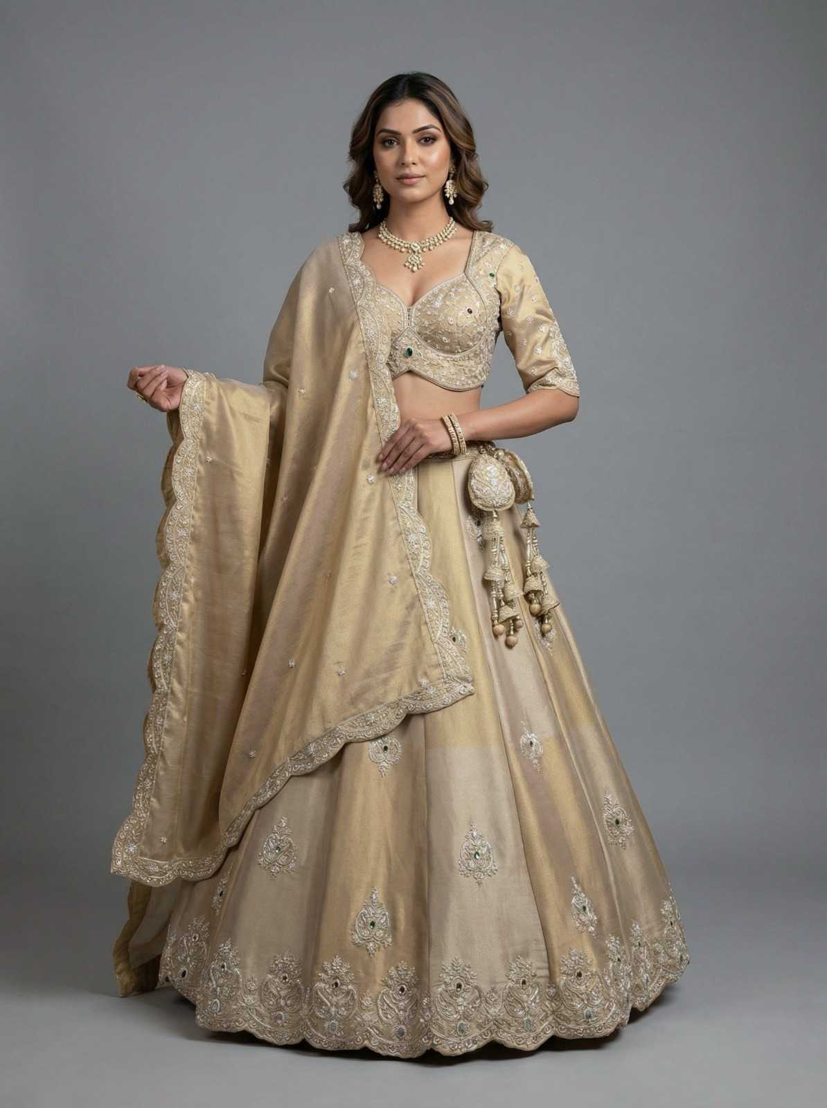 YNF Wholesale Premium Silk Embroidered Lehenga  | Surat Manufacturer