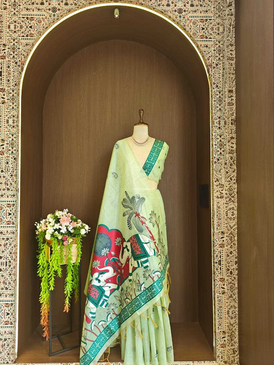 YNF Wholesale Soft Cotton Designer Sarees KESH532 ELEPHANT | Surat Manufacturer