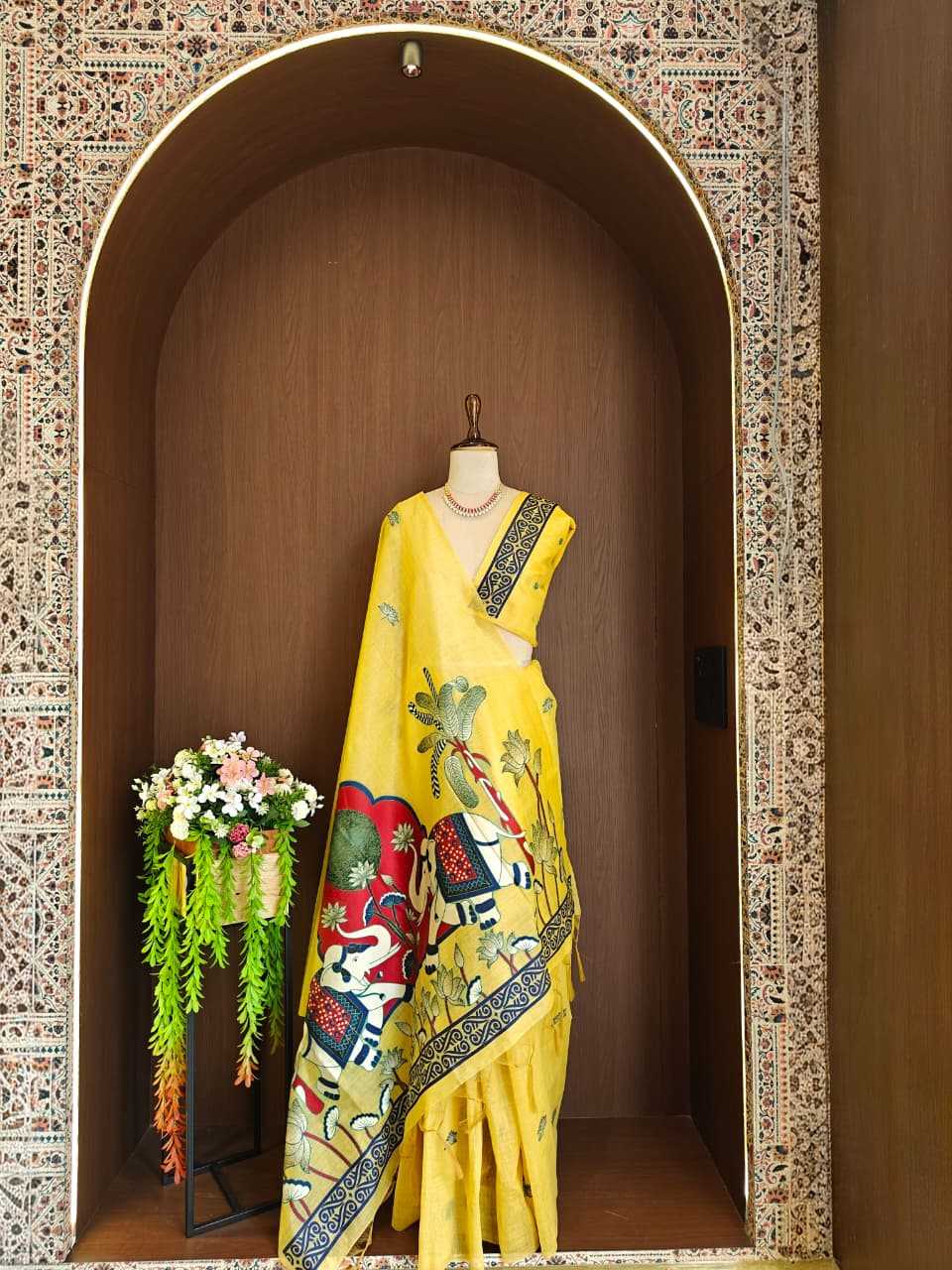 YNF Wholesale Soft Cotton Designer Sarees KESH532 ELEPHANT | Surat Manufacturer