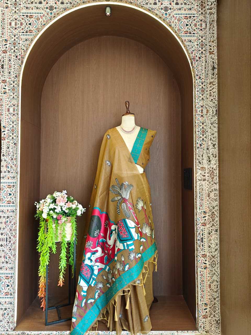 YNF Wholesale Soft Cotton Designer Sarees KESH532 ELEPHANT | Surat Manufacturer