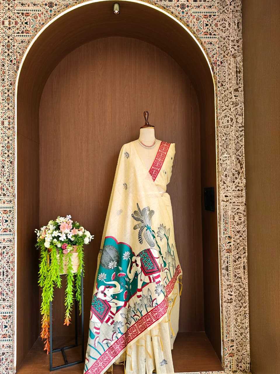 YNF Wholesale Soft Cotton Designer Sarees KESH532 ELEPHANT | Surat Manufacturer