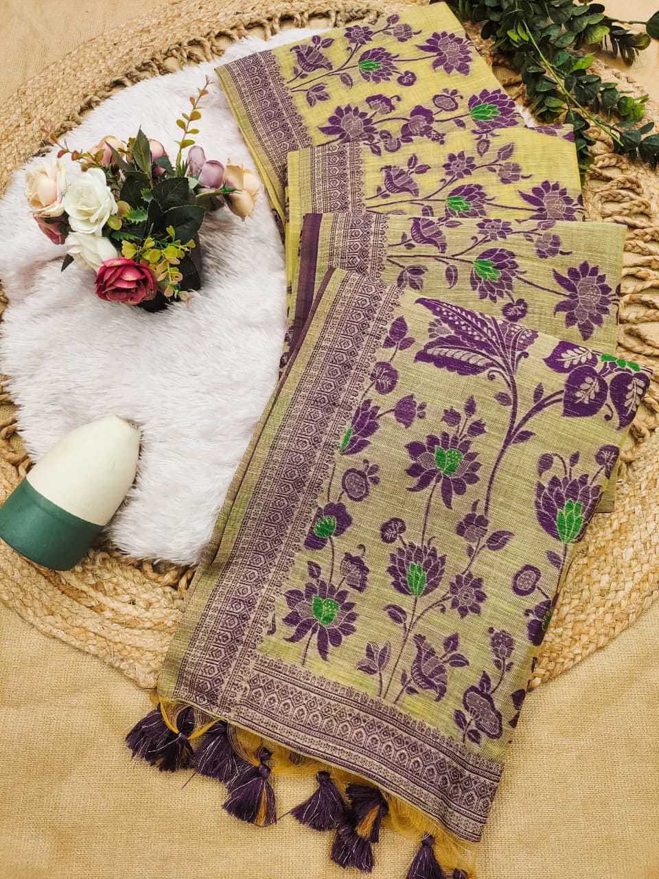 YNF Wholesale Soft Cotton Floral Sarees KESH532 SIGN | Surat Manufacturer