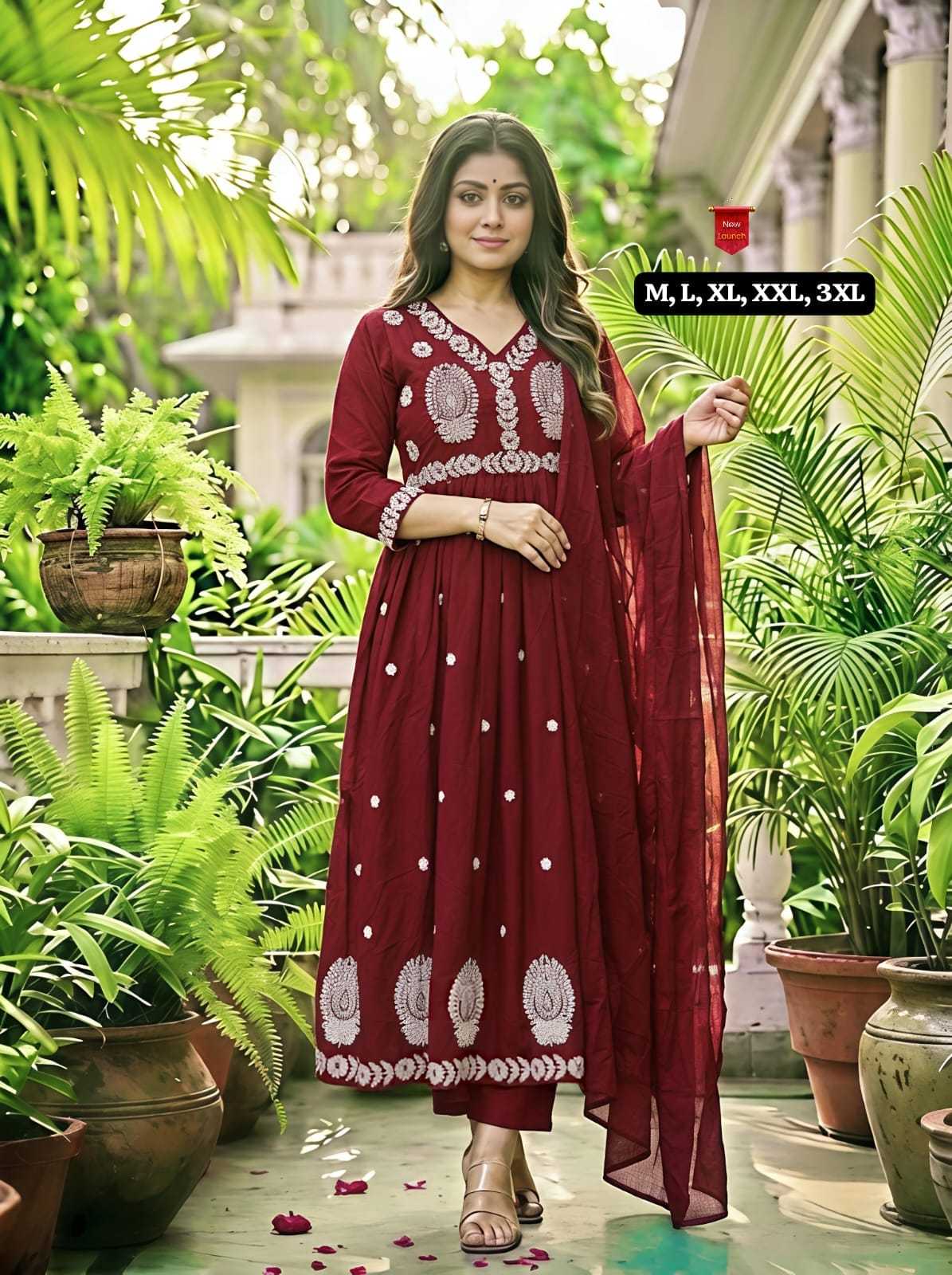 YNF Wholesale Cotton Embroidery Suits KESH536 Adhvita | Surat Manufacturer