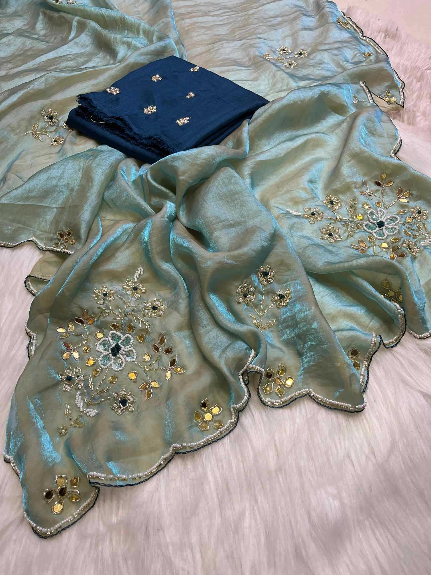 YNF Wholesale Satin Hand Work Sarees KESH549 Abhishikta | Surat Manufacturer