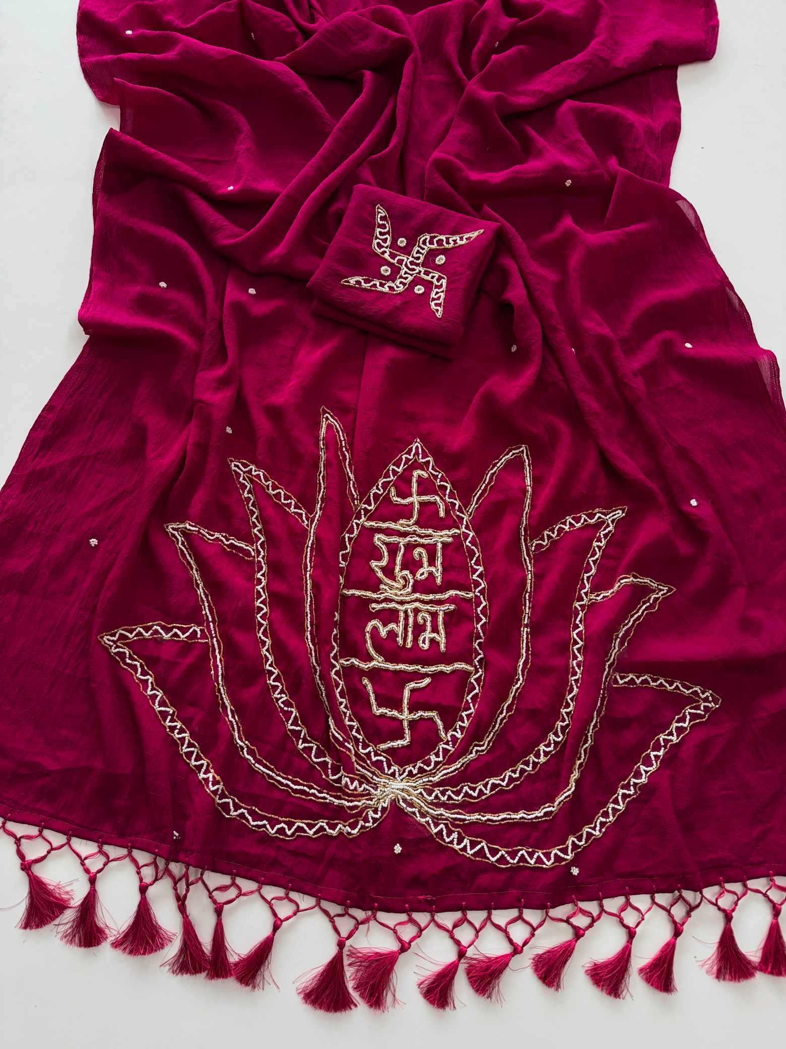 YNF Wholesale Crush Silk Handloom Sarees  | Surat Manufacturer