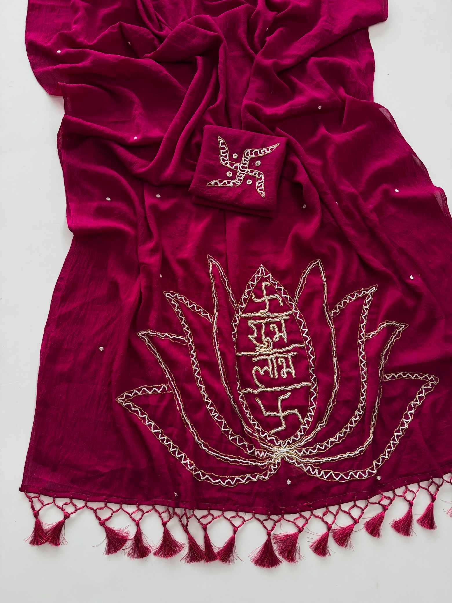 YNF Wholesale Crush Silk Handloom Sarees  | Surat Manufacturer