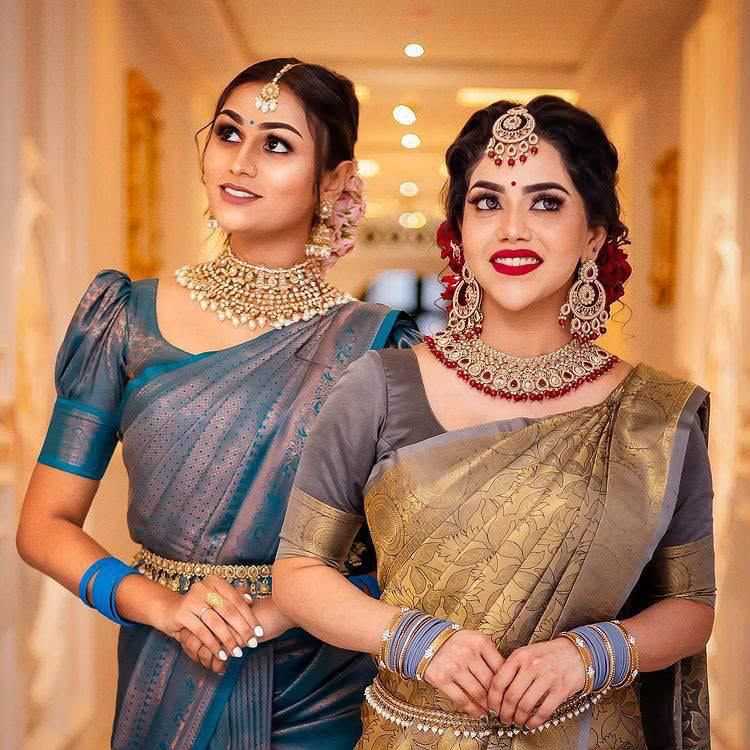 YNF Wholesale Lichi Silk Jacquard Saree  | Surat Manufacturer