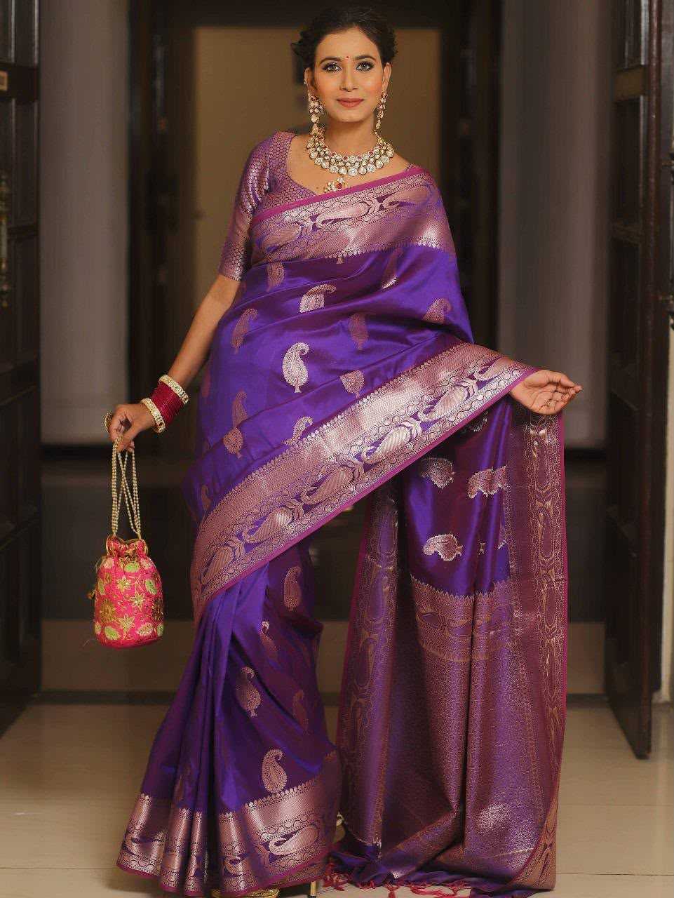YNF Wholesale Soft Silk Jacquard Saree  | Surat Manufacturer