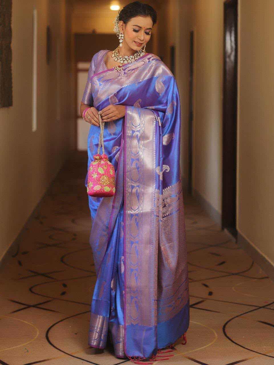 YNF Wholesale Soft Silk Jacquard Saree  | Surat Manufacturer
