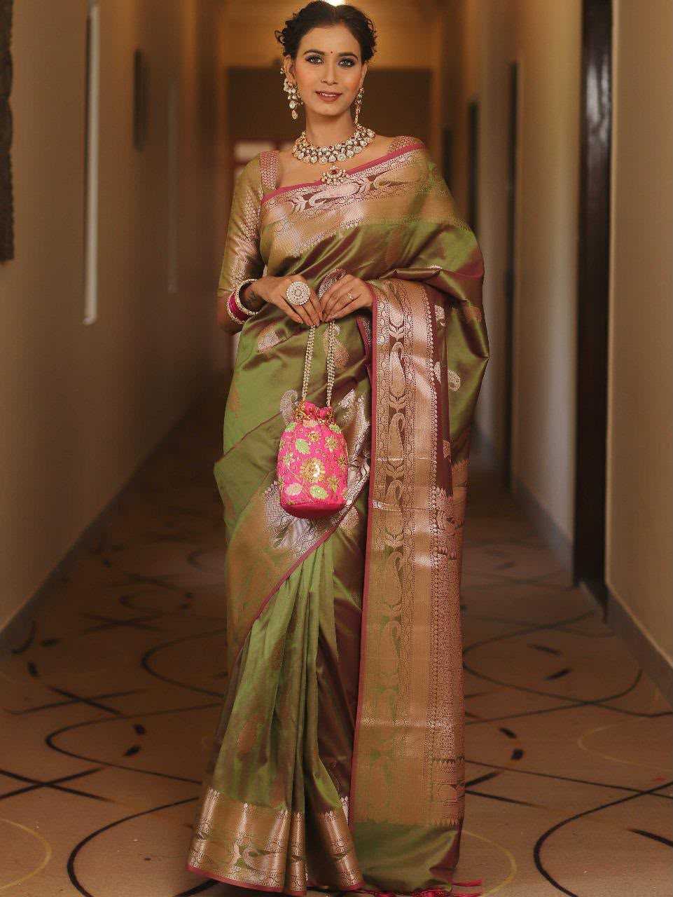 YNF Wholesale Soft Silk Jacquard Saree  | Surat Manufacturer