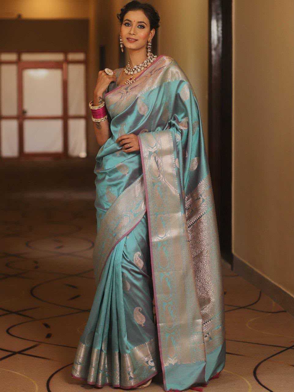 YNF Wholesale Soft Silk Jacquard Saree  | Surat Manufacturer