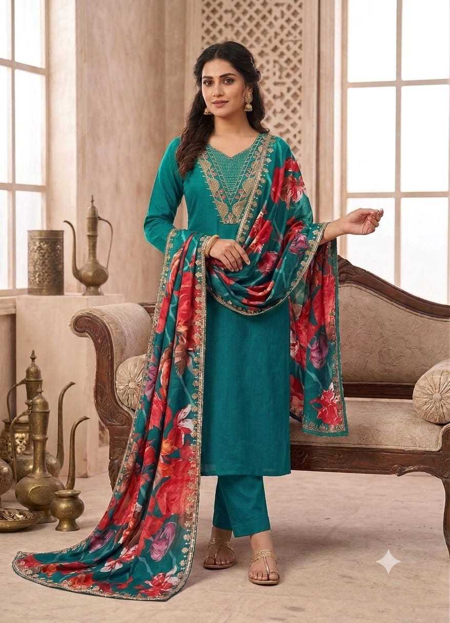 YNF Wholesale Cotton Embroidery Suits  | Surat Manufacturer