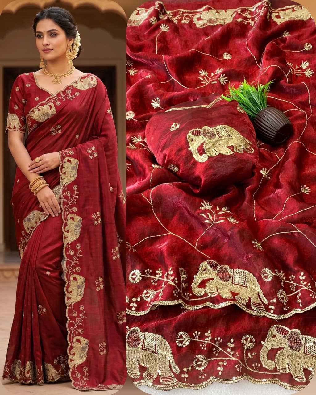 YNF Wholesale Space Silk Designer Sarees KESH554 BAHUBALI | Surat Manufacturer