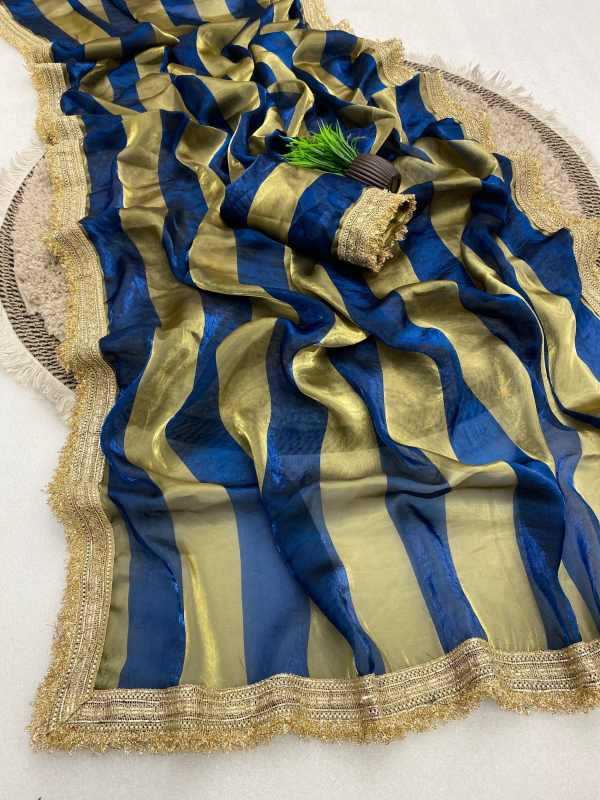 YNF Wholesale Satin Designer Sarees KESH554 PATTA | Surat Manufacturer