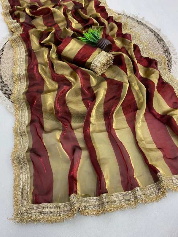 YNF Wholesale Satin Designer Sarees KESH554 PATTA | Surat Manufacturer