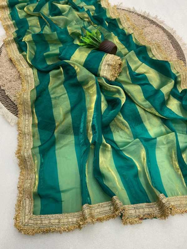 YNF Wholesale Satin Designer Sarees KESH554 PATTA | Surat Manufacturer