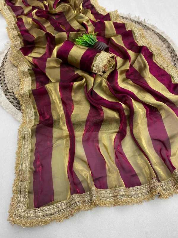 YNF Wholesale Satin Designer Sarees KESH554 PATTA | Surat Manufacturer