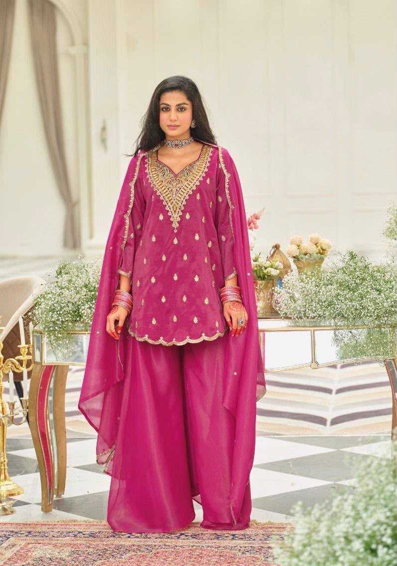 YNF Wholesale Heavy Silk Sharara Salwar Suits  | Surat Manufacturer