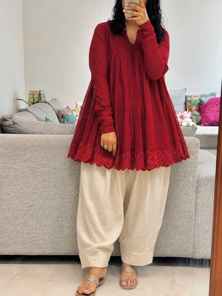 YNF Wholesale Chanderi Soft Designer Kurtis  | Surat Manufacturer