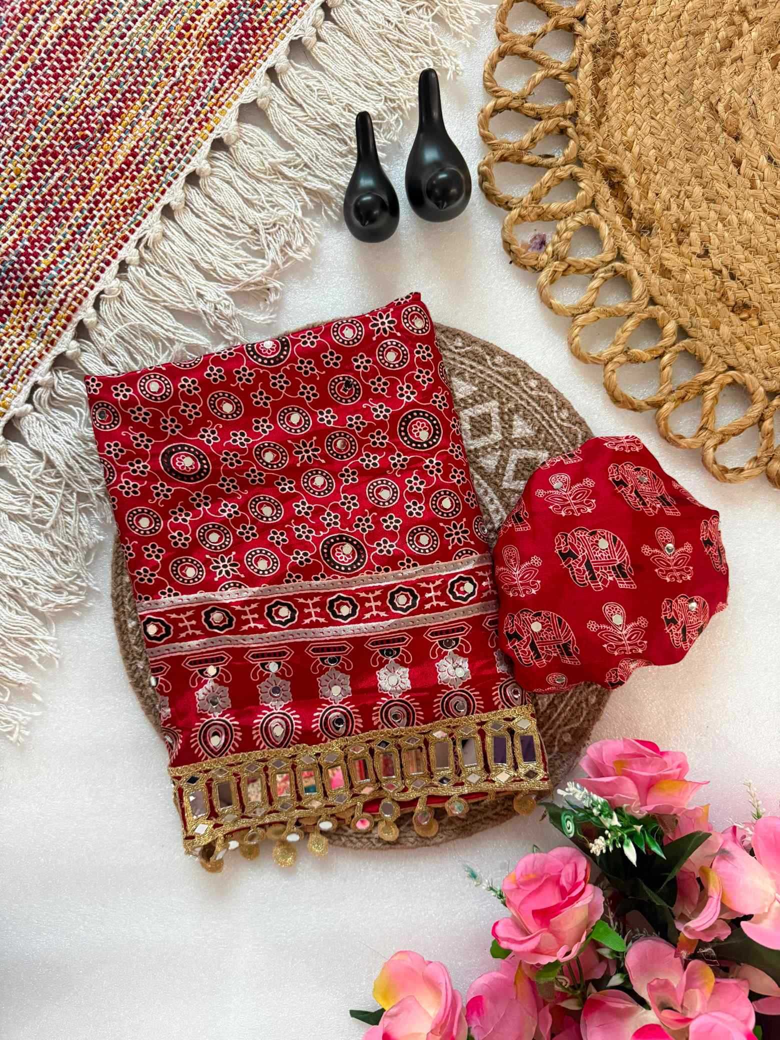 YNF Wholesale Satin Silk Printed Silk Saree  | Surat Manufacturer