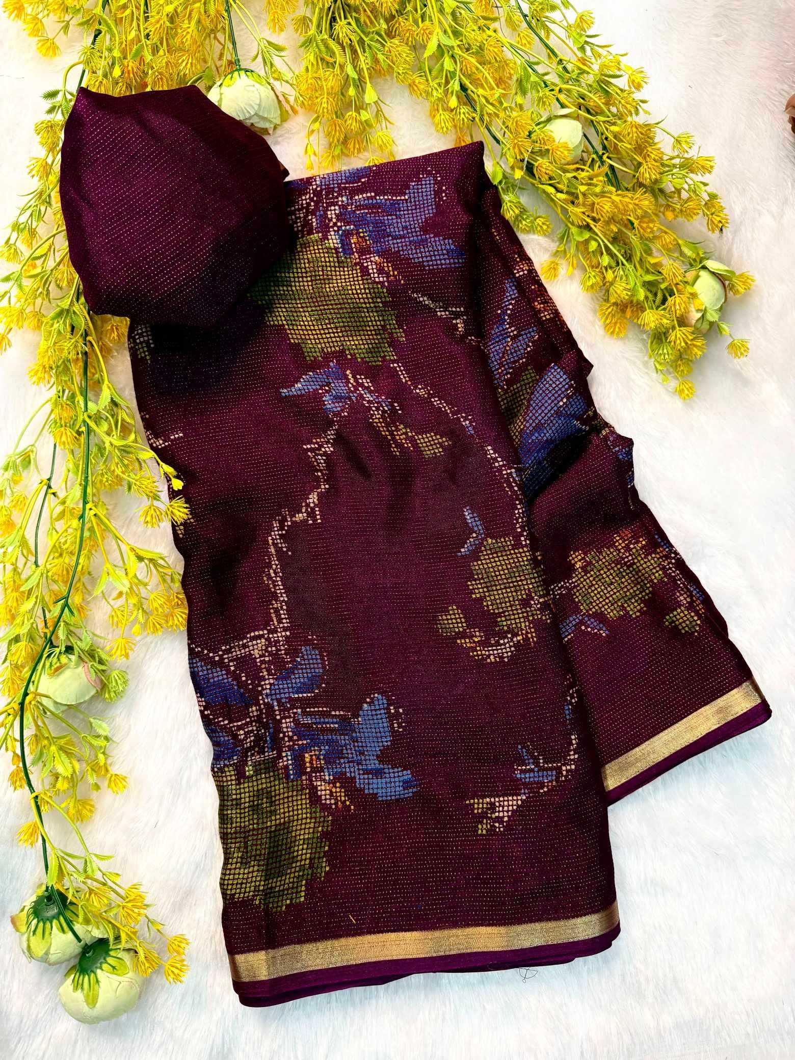 YNF Wholesale Chinon Silk Designer Silk Sarees  | Surat Manufacturer