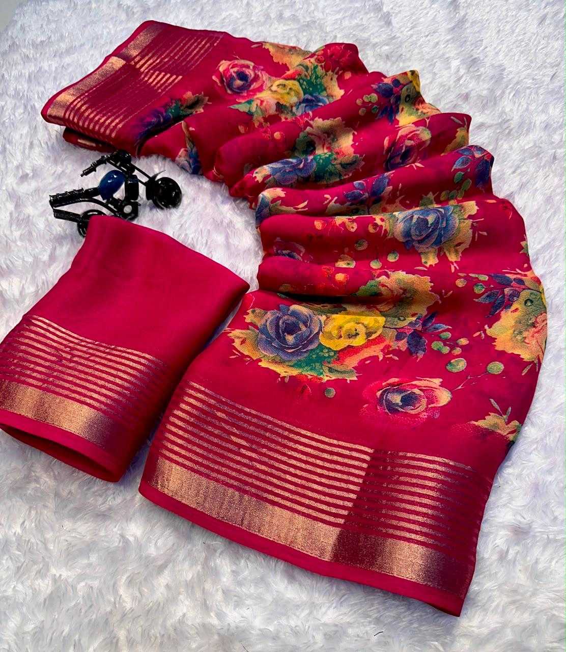YNF Wholesale Georgette Designer Sarees  | Surat Manufacturer