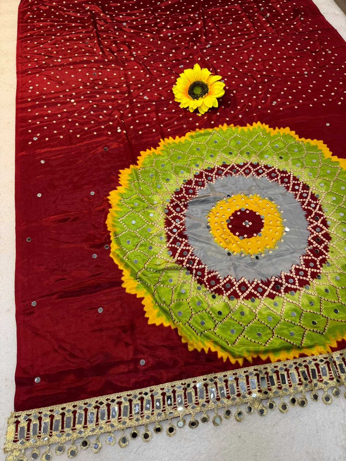 YNF Wholesale Gajji Silk Ajrakh Sarees  | Surat Manufacturer