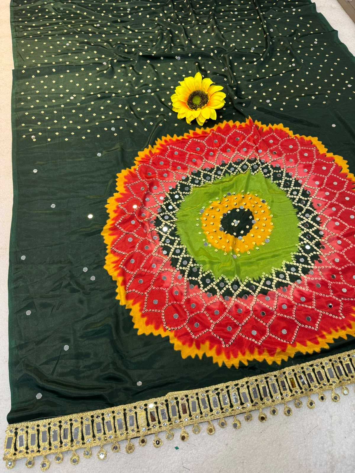 YNF Wholesale Gajji Silk Ajrakh Sarees  | Surat Manufacturer