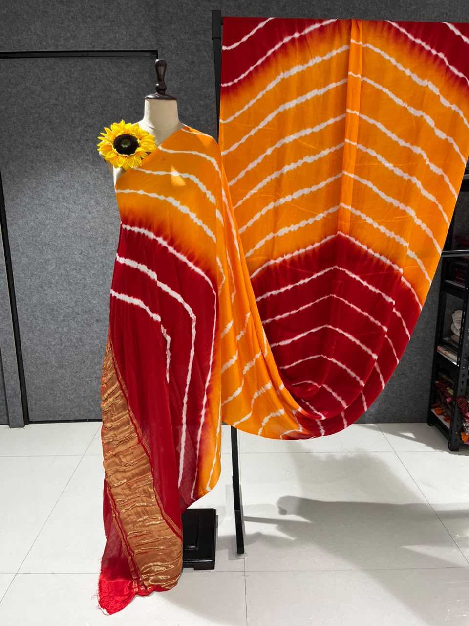 YNF Wholesale Gajji Silk Ajrakh Sarees  | Surat Manufacturer