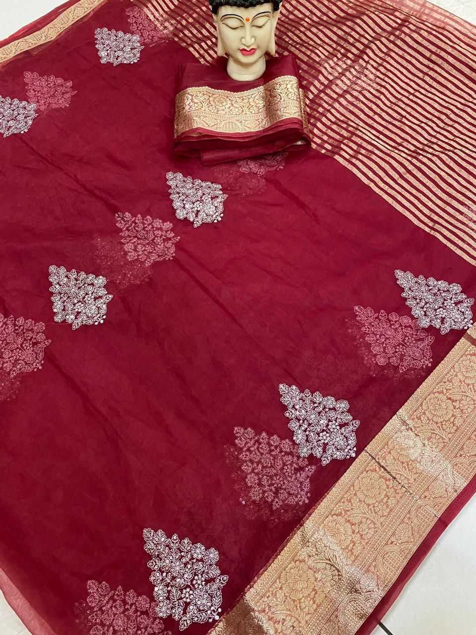 YNF Wholesale Jacquard Silk Sarees For Weddings  | Surat Manufacturer