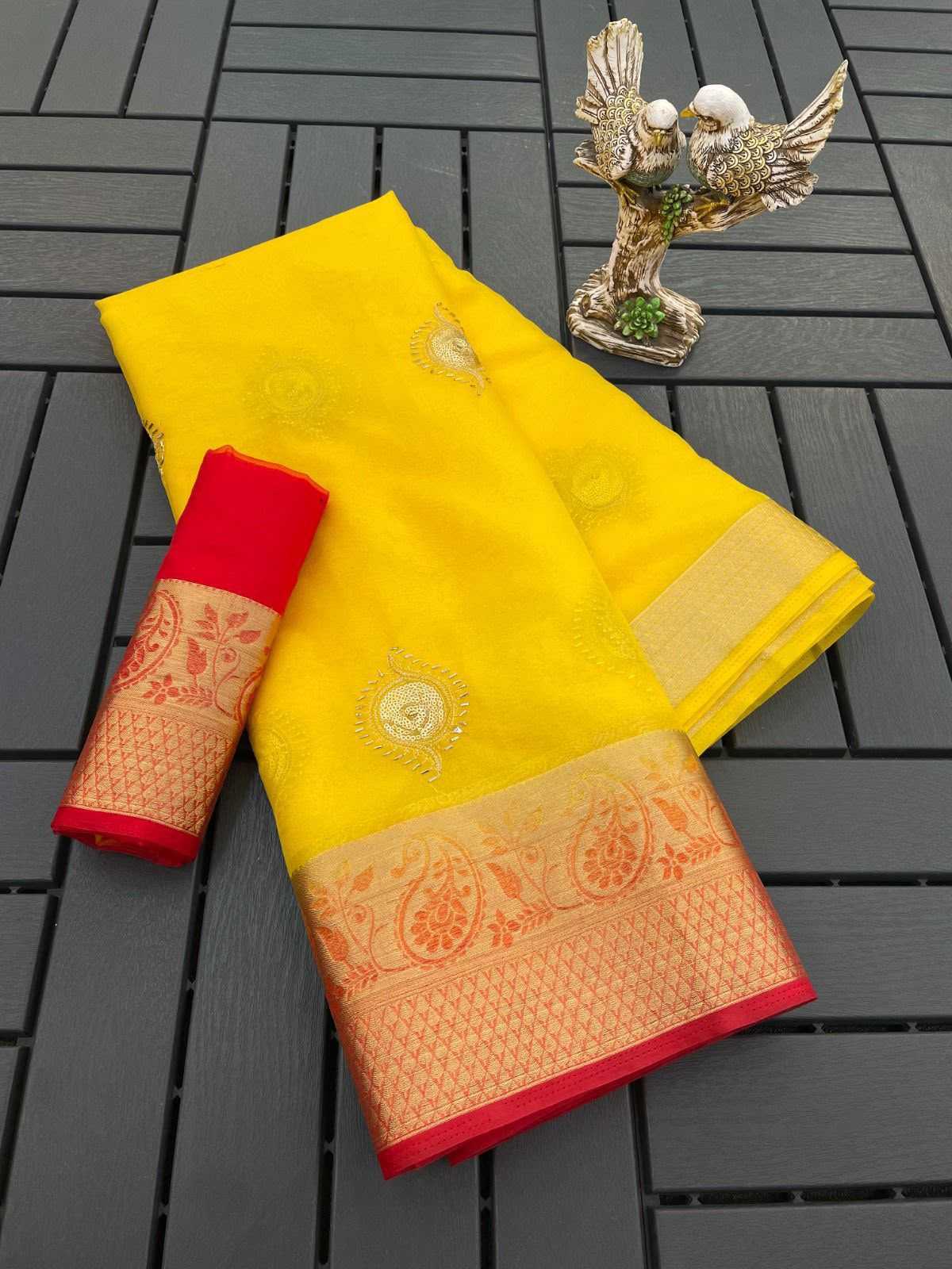 YNF Wholesale Jacquard Ready To Wear Sarees KESH577 921 | Surat Manufacturer