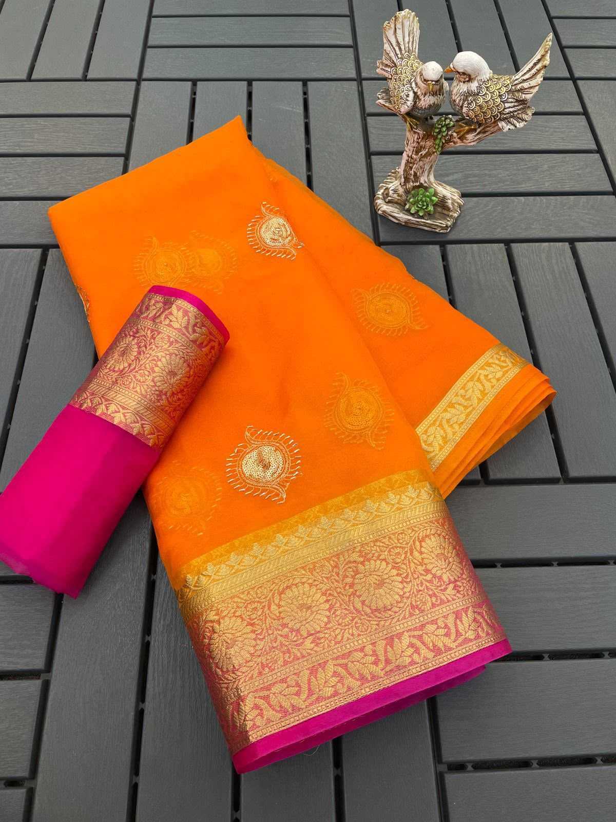 YNF Wholesale Jacquard Ready To Wear Sarees KESH577 921 | Surat Manufacturer