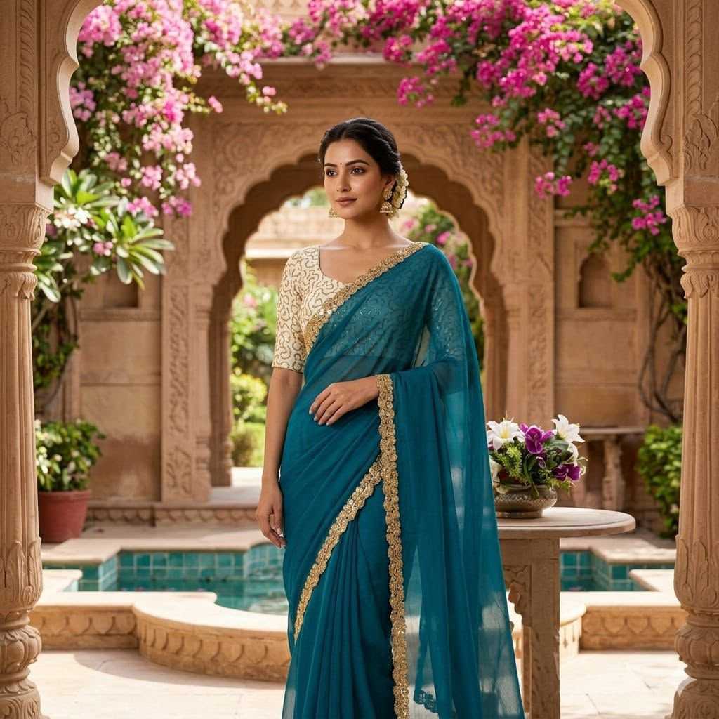 YNF Wholesale Space Silk Sequin Sarees  | Surat Manufacturer